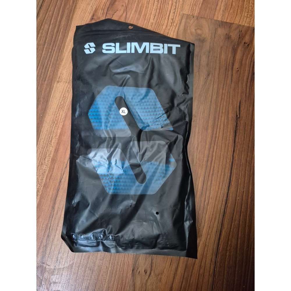 Slimbit New Knee Brace Compression Sleeve Blue Size XL Extra Large Washable s31